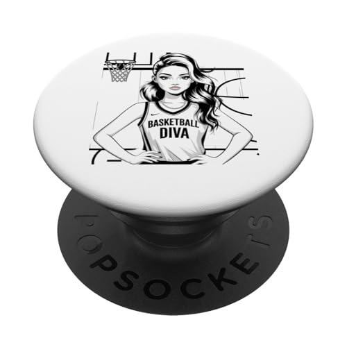 Damen Indoor Basketball Basketball Party Favors For Girls PopSockets Klebender PopGrip von Womens Outdoor Basketball Girls Youth Basketball