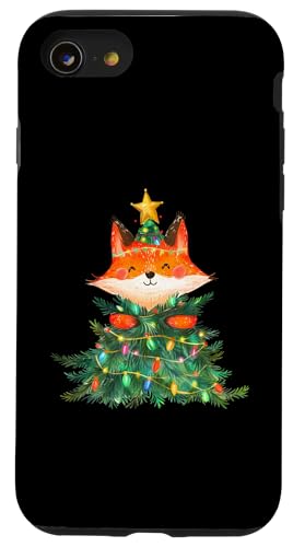 Hülle für iPhone SE (2020) / 7 / 8 Fox Weihnachtsbaum-Pyjama für Mädchen und Jungen, Weihnachtsbeleuchtung von Wonderful Christmas Gifts For Boys & Girls