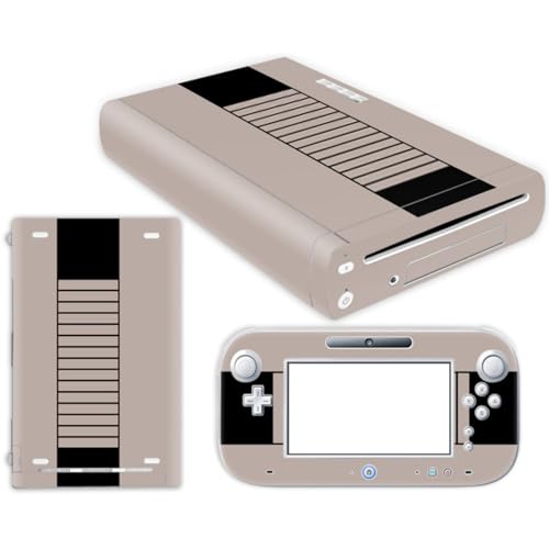 Wonhomke 1set Vinyl Skin für Nintendo Wii U Schutzhülle Decal Wrapping Cover Game Console Decor Aufkleber Full Set Anti-Scratch (PS4-011) von Wonhomke