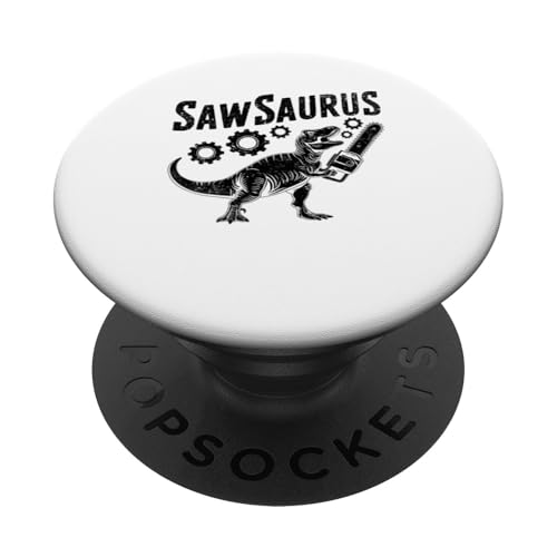 Sawsaurus Woodturner Holzbearbeitung Drehmaschine Drechselmaschine PopSockets Klebender PopGrip von Woodworking Lathe Woodturning Woodworker Gifts