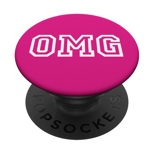 OMG in Weiß PopSockets Klebender PopGrip von Word Art etc