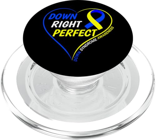 Down Right Perfect - World Down Syndrome Awareness Day 2025 PopSockets PopGrip für MagSafe von World Down Syndrome Awareness Day 2025 Trisomy 21