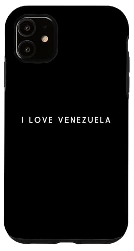 Hülle für iPhone 11 I Love Venezuela – Minimalistisches Reise-Souvenir von World Trip Collection Apparel Gifts