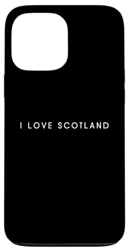 Hülle für iPhone 13 Pro Max I Love Scotland – Minimalistisches Reise-Souvenir von World Trip Collection Apparel Gifts