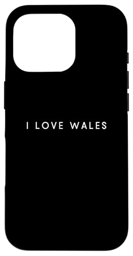 Hülle für iPhone 16 Pro I Love Wales – Minimalistisches Reise-Souvenir von World Trip Collection Apparel Gifts