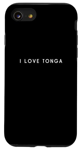 Hülle für iPhone SE (2020) / 7 / 8 I Love Tonga – Minimalistisches Reise-Souvenir von World Trip Collection Apparel Gifts