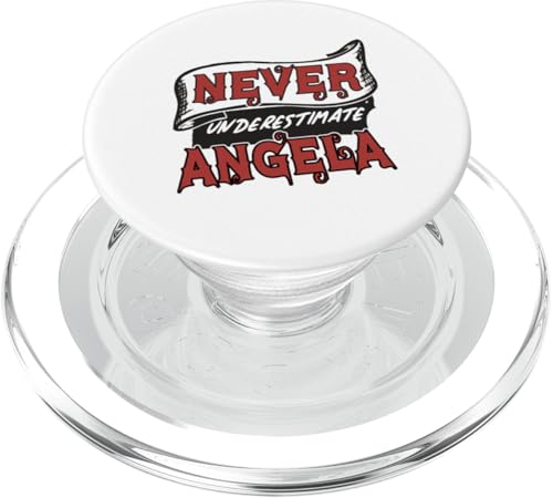 Angela Name Never Underestimate Angela Funny Angela PopSockets PopGrip für MagSafe von Wowtastic!