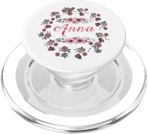 Anna Name Floral PopSockets PopGrip für MagSafe von Wowtastic!