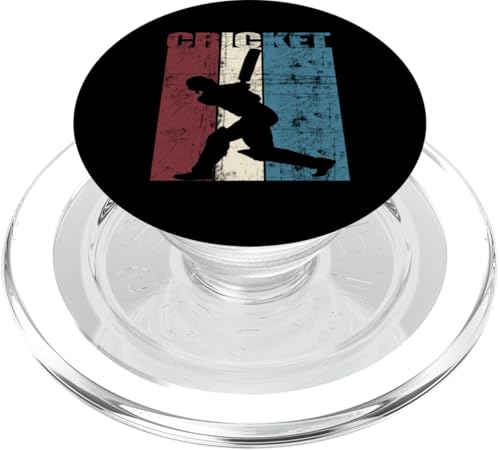 Cricketspieler Vintage Retro Distressed PopSockets PopGrip für MagSafe von Wowtastic!