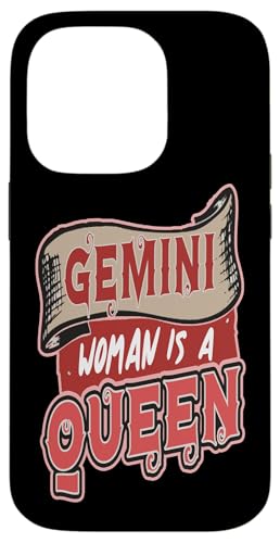 Hülle für iPhone 14 Pro Gemini Woman ist eine Zwillingskönigin für Frauen von Wowtastic!