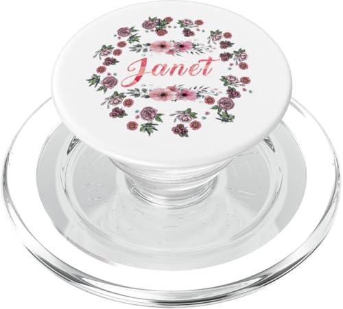 Janet Name Floral PopSockets PopGrip für MagSafe von Wowtastic!