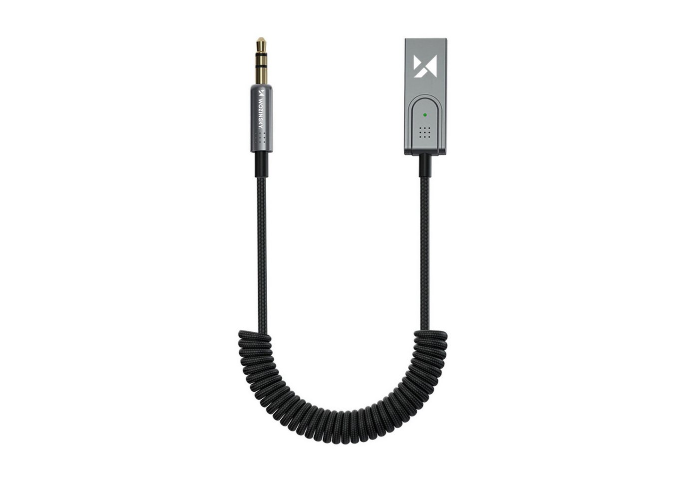 Wozinsky Bluetooth 5.3 AUX-Audioempfänger in Schwarz 10m Reichweite Audio-Adapter von Wozinsky