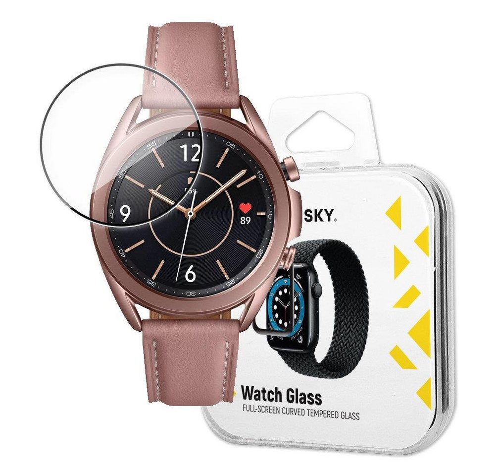 Wozinsky Schutzglas Full Glue Schwarz für Samsung Galaxy Watch 3 41mm, Displayschutzglas, 1 Stück von Wozinsky
