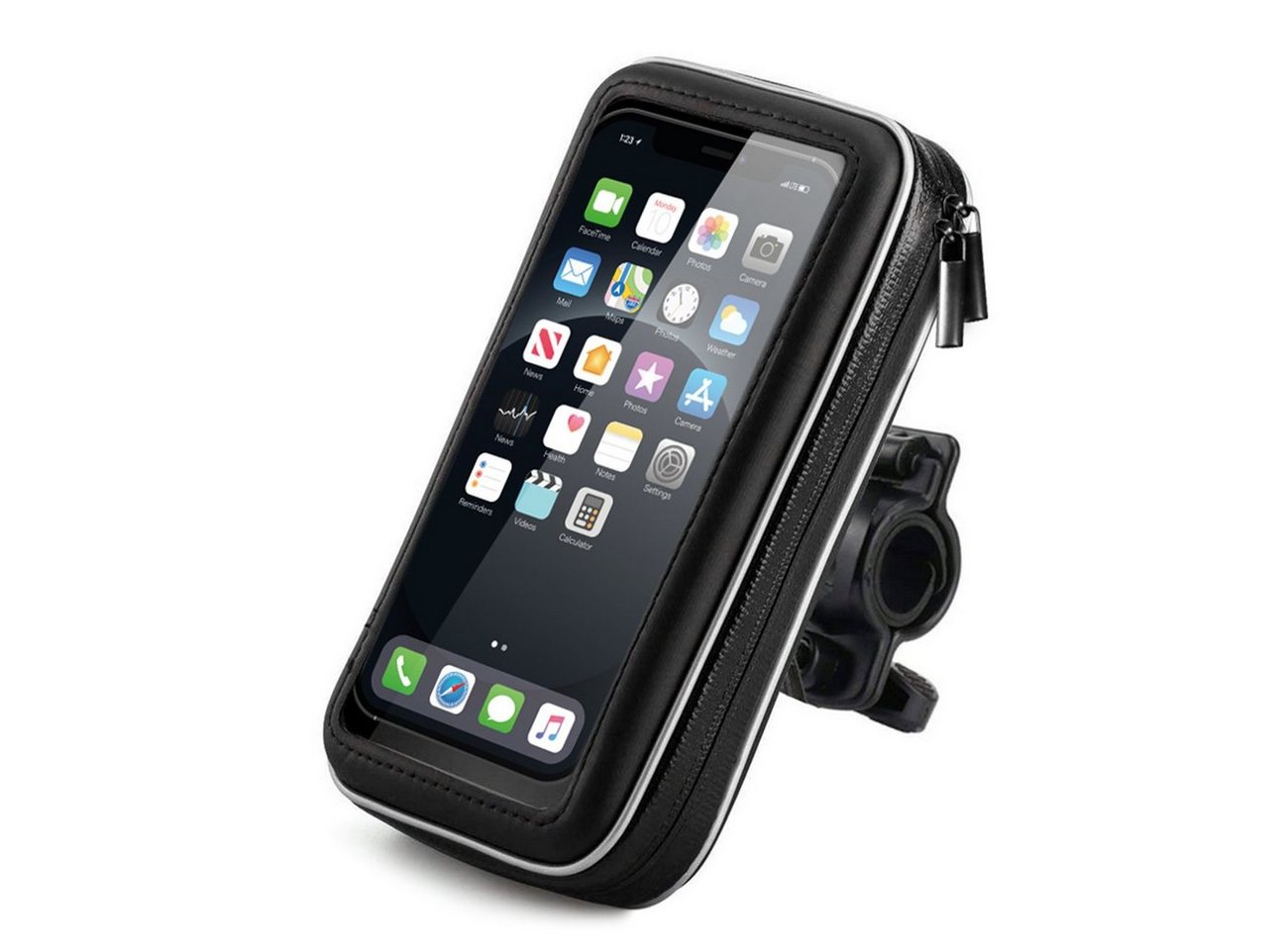 Wozinsky Smartphonehalterung für Fahrrad, Motorrad, Roller schwarz Smartphone-Halterung von Wozinsky