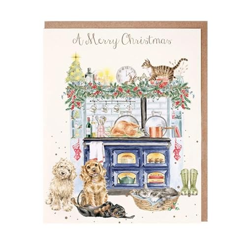 Wrendale Designs by Hannah Dale - Country Christmas Kitchen – Weihnachts-Notizkarten-Set – 8 Stück von Wrendale Designs