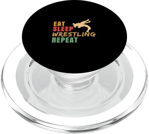 Eat Sleep Wrestling Wrestling Wrestler PopSockets PopGrip für MagSafe von Wrestling And Wrestler Clothing