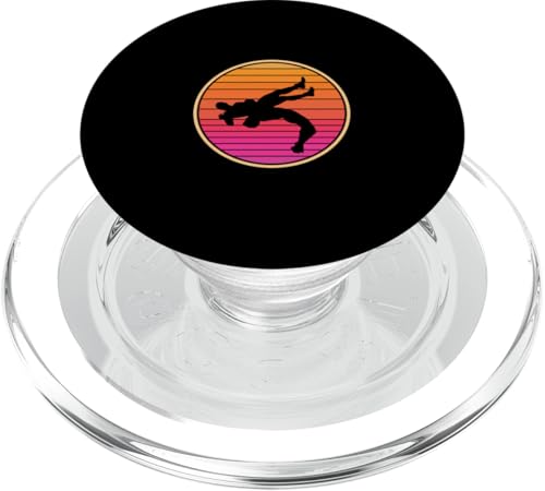 Retro-Wrestling-Wrestler PopSockets PopGrip für MagSafe von Wrestling And Wrestler Clothing