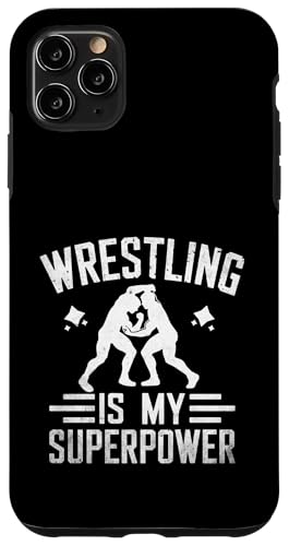 Hülle für iPhone 11 Pro Max Wrestling ist mein Superpower Wrestle Grappling Wrestler von Wrestling Martial Arts Wrestler Gifts