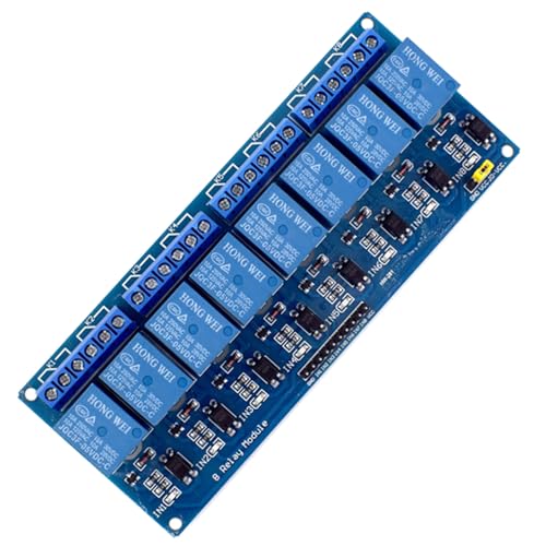 Wsdsgz 5V/12V/24V 8-Kanal Relaismodul Low Unterstützung Mikrocontroller Steuerung Für Elektronikingenieure Und Bastler von Wsdsgz