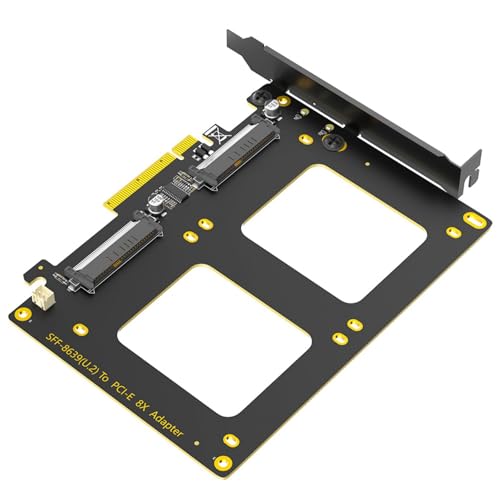 Wsdsgz Fortschrittlicher Adapter Für Zwei SFF 8639-Festplatten Auf PCIe4.0 8X Für Computerleistung Und Kompatibilität von Wsdsgz