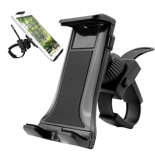 Wuyooprt Gym-Lenker-Handyhalter, Indoor-Cycling-Handyhalter | Gym Cycling Lenker Tablet-Halterung,360 Grad drehbarer Telefonständer, Fitnessgerät für Golfwagen, Laufband von Wuyooprt