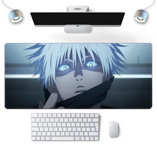 Wuyouni Japanisches XXL-Mauspad, multifunktional, Gaming, Jujutsu, Anime, Satoru Gojo, 800 x 300 x 3 mm, wasserdichte Gaming-Tastatur, Mauspad und rutschfeste Gummiunterseite Wuyouni Japanisches XXL-Mauspad, multifunktional, Gaming, Jujutsu, Anime, Satoru Gojo, 800 x 300 x 3 mm, wasserdichte Gaming-Tastatur, Mauspad und rutschfeste Gummiunterseite von Wuyouni