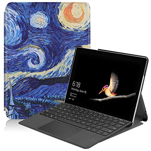 Wuzixi Hülle für Microsoft Surface Go 2 2020, PU Leder Flip Schutzhülle Case Tasche mit Ständerfunktion, Auto Sleep/Wake Funktion, Schutzhülle für Microsoft Surface Go 2 2020. von Wuzixi