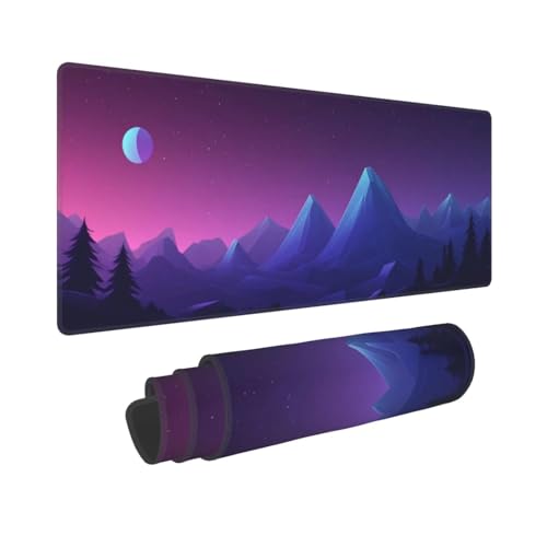 Gaming Mauspad XXL Mousepad Großes Wasserdicht rutschfeste Gummibasis 600x300mm Wald Verbessert Präzision Geschwindigkei Langlebig Erweiterter Schreibtisch Schutz Mausmatte für PC, Büro, Laptop L3005 von Wweio