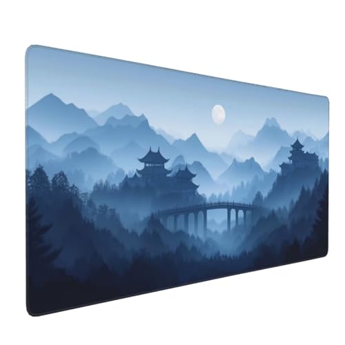 Großes Mauspad XXL, Gaming Mousepad 800x300mm Verbessert Präzision und Geschwindigkei Langlebig Erweiterter Schreibtisch Schutz Mausmatte mit genähten Kanten PC, Büro, Laptop, Computer Shanting H1474 von Wweio