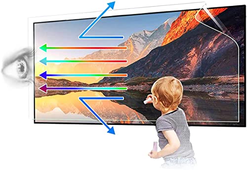 Wzglod TV Displayschutzfolie für 43/50/55/65/75 Zoll - Frosted Anti-Glare Anti-Blaulicht Anti-Kratzer Schutzfolie für LCD, LED, 4K OLED & QLED HDTV / 165.1 cm 144.0 cmx80.9 cm von Wzglod