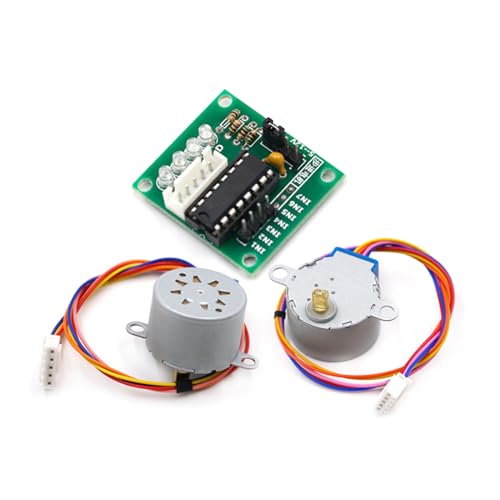 Kompakter Und Langlebiger 28BYJ 48-Motor 5-V Schrittmotor Und Treiber Effiziente 4-Draht Motorsätze Für Verschiedene Elektrogeräte von X-Institute