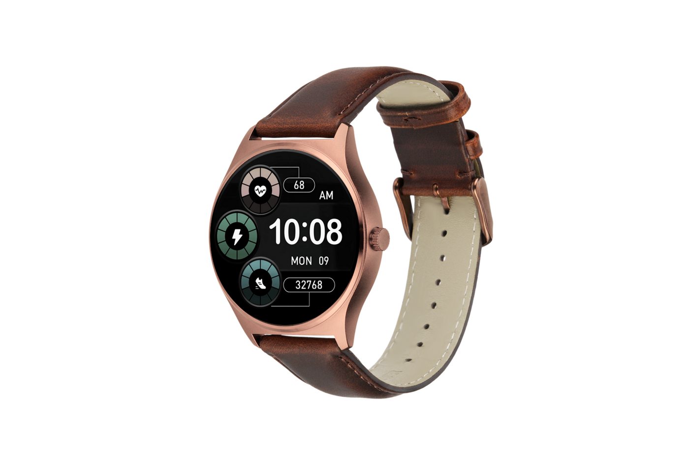 XLYNE QIN XW PRO Smartwatch (3,9 cm/1,22 Zoll, iOS und Android) Herren Smartwatch mit hochwertigem Armband und magnetischem Ladekabel, 3 teilig: Uhr, Armband, Ladekabel, Puls- & Blutdruck, Anruf- & Nachrichtenanzeige, 100 Std Akku von XLYNE