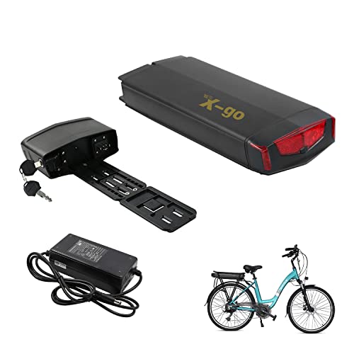 E-Bike Batterie 36V 13AH mit Ladegerät für 26-28 Zoll Fahrrad, Ebike Li-ion Akku für 250W 350W 500W 750W Motor von X-go