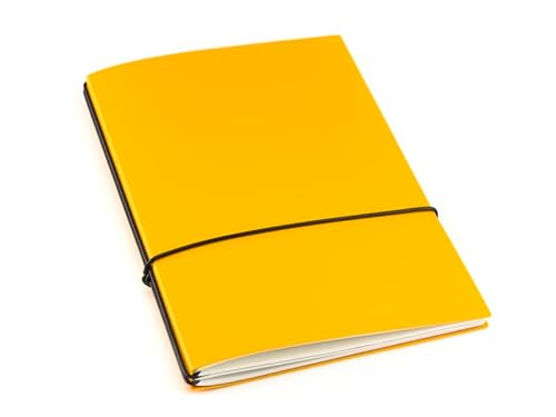 X17 Notizbuch/Personal Organizer A6, mango; Vegan! sehr robust. Austauschbare Notizhefte (blanko,kariert) mit Doppeltasche, Made in Germany von X17