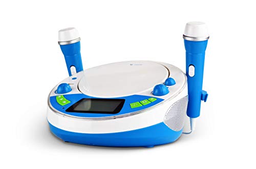 X4-TECH Bobby Joey JamBox - Kinder CD Player mit drahtlos Verbindung - MP3 Sticker blau von X4 TECH