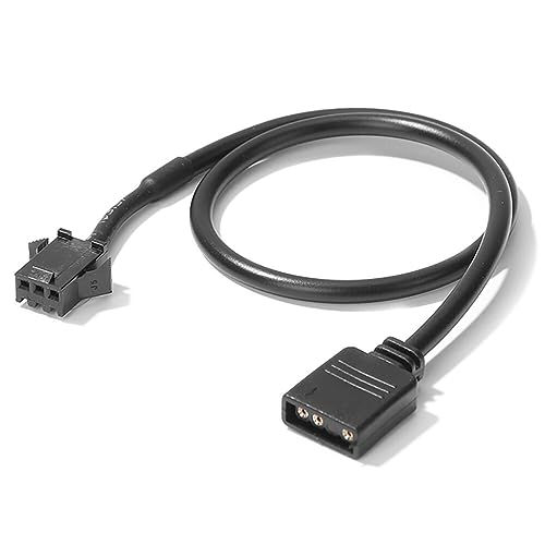 Motherboard-Adapter-Umwandlungskabel, 30 cm, 5 V, 3-polig/12 V, 4-poliges LED-Licht für PC, Computer, LED-Lichtleitung von XAGMODSHN