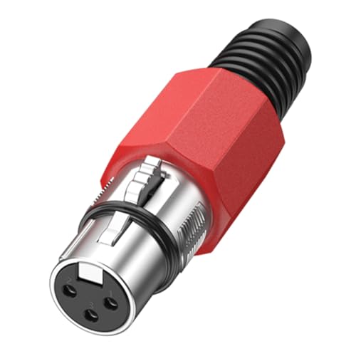 XAGMODSHN Professioneller 3-poliger Stecker und Buchse, Auditorie-Stecker für Mikrofone und Line-Adapter von XAGMODSHN