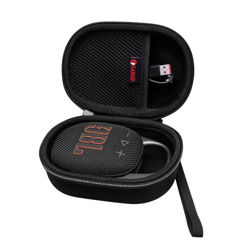 XANAD Hart Reise Tragen Tasche für JBL Clip 5 / JBL Clip 4 Tragbare Bluetooth Lautsprecher Box Pro Sound (Schwarz) von XANAD