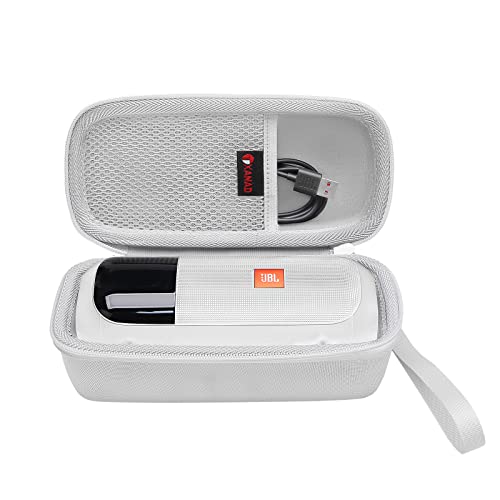 XANAD Hart Reise Tragen Tasche für JBL Tuner 2 Flip Essential 2 Flip 6 Flip 5 Bluetooth Box Wasserdichter portabler Lautsprecher - Schutz Hülle weiß von XANAD