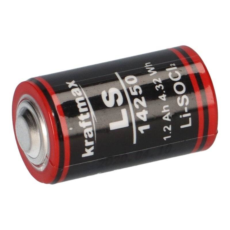 100x Kraftmax Lithium 3,6V Batterie LS14250 1/2 AA - Zelle von XCell