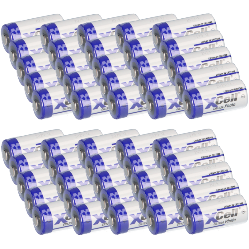 50x CR123A DL123A Batterien 3V CR17345 Ultra Lithium Foto lose von XCell