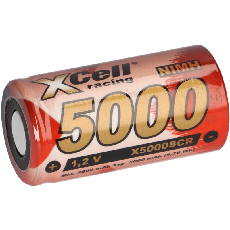 XCell SUB-C Akku Zelle 5000mAh 1,2V NIMH Hochleistungszelle von XCell