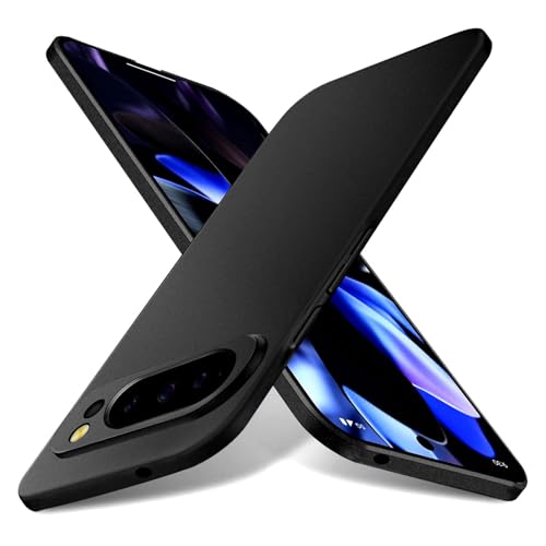 XCuihulle Kompatibel mit Google Pixel 9 Pro XL Hülle 6.8",Ultradünn Handyhülle Pixel 9 pro XL Slim Schutzhülle Ultraleicht Mattierte Hart PC Matt Case Cover-Schwarz von XCuihulle