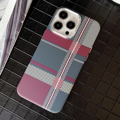 XCuihulle Ultradünne Hülle für iPhone 13 Pro Max Magnetische Handyhülle Leuchtende Hülle Carbon Fiber Look Leicht PC Hardcase Kratzfest Schutzhülle Slim Protective Case Cover-Kohlefaser Optik 7 von XCuihulle