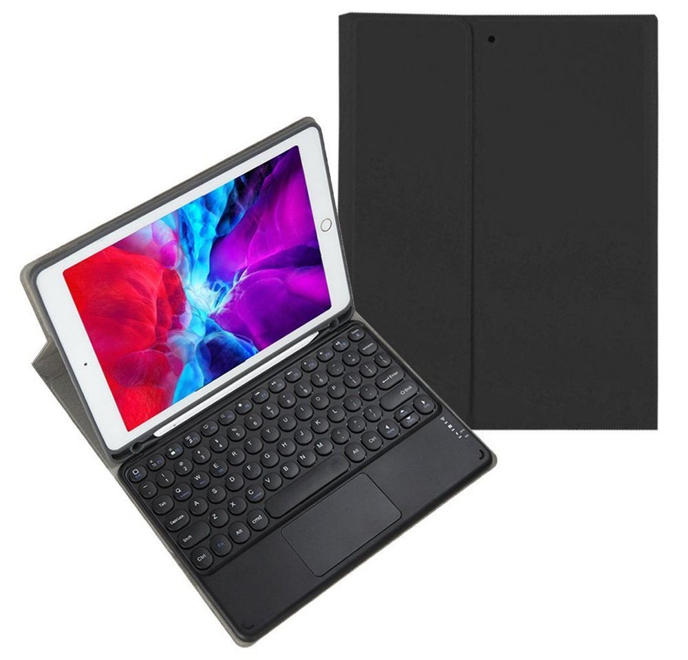 XERSEK für 10.2 Zoll iPad(9/ 8/ 7 Gen. - 2021/2020/2019), iPad Air 3/Pro 10.5 iPad-Tastatur (Tastatur Hülle Magnetisches Abnehmbarer Tastatur mit Touchpad) von XERSEK