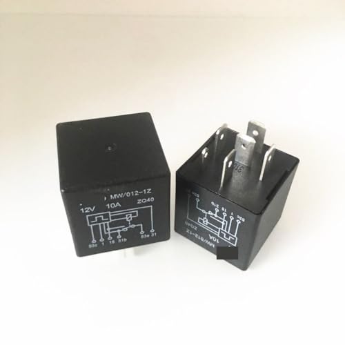 CAR 12V relay Wiper flash relay MW/ 012-1Z MW-012-1Z 12V 10A 12VDC DC112V 6PIN XEWZSVSU(One Size) von XEWZSVSU