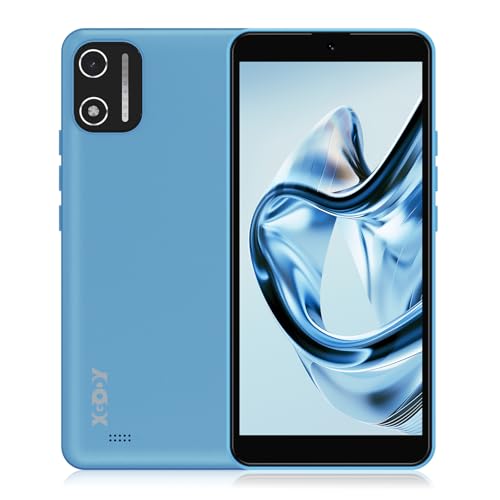 XGODY Smartphone Ohne Vertrag Handy, 5,5 Zoll Günstig Smartphone 2GB+16GB 128GB Erweiterbar Octa-Core Android 14 Handy, Dual SIM Dual Standby, 8MP+5MP Kamera, Face ID GPS 4G Handy (Blau) von XGODY