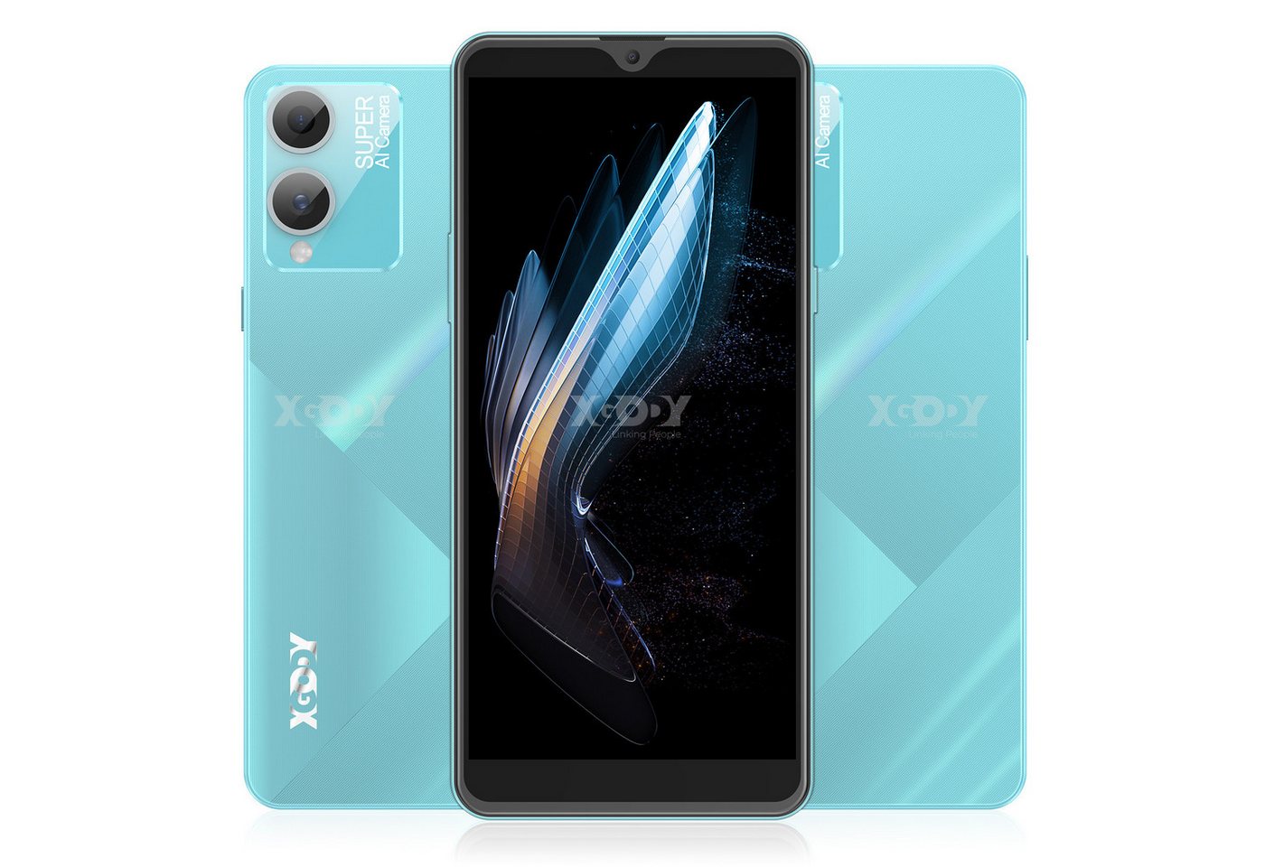 XGODY Y13 Pro Android9.0 4G LTE Handy Dual SIM(LTE+GSM+WCDMA) Smartphone (15,00 cm/6 Zoll, 16 GB Speicherplatz, 5 MP Kamera, CPU MT6737, 1.25Ghz, QHD 18:9) von XGODY