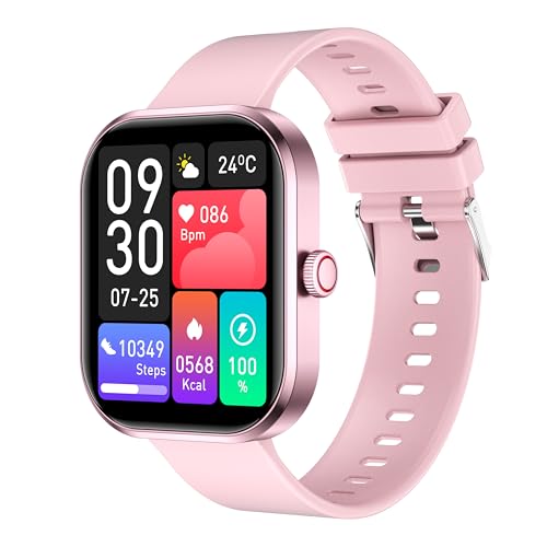 Smartwatch (Annehmen/Tätigen von Anrufen), 5,1 cm Smartwatch für Damen und Herren, IP67 wasserdicht, über 100 Sportmodi, Fitness-Tracker, Herzfrequenz, Schlafmonitor, Schrittzähler, Smartwatch für von XGVIEGZ