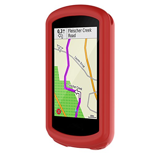 Passend für Garmin Edge 1030 Plus GPS-Schutzhülle, bunt, weiches Silikon, Schutzhülle für Garmin Edge 1030 Plus, Garmin Edge 1030 GPS Fahrradcomputer-Zubehör, Rot von XHNee